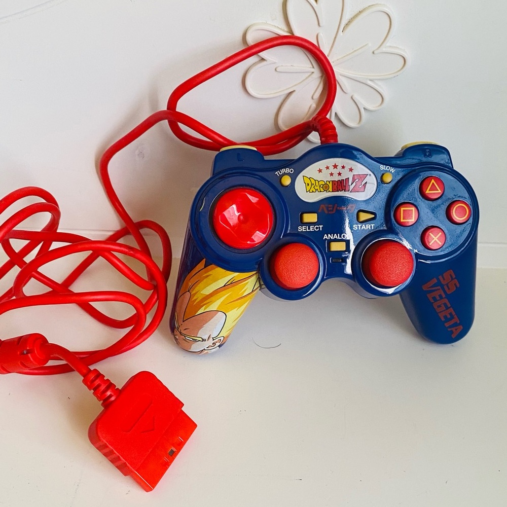 DRAGON BALL Z SONY PLAYSTATION 2 CONTROLLER SS VEGETA RARE SUPER SAIYAN PS2